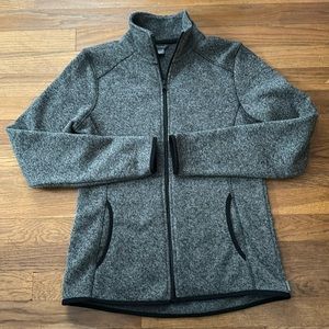 🥾Eddie Bauer gray/black sweater jacket. Size S.